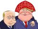 Путин и Трамп после ЧМ-2018. Карикатура: С. Елкина, dw.com