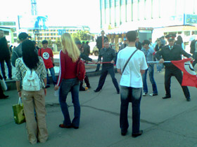 Разгон митинга нацболов. Фото: НБП-Инфо (с)
