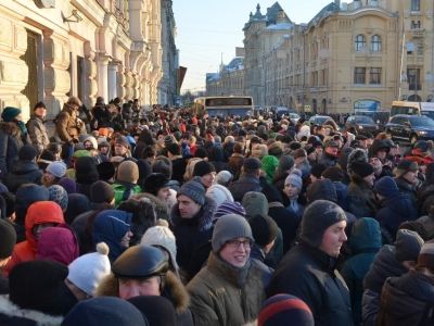 Несанкционированный митинг на Лубянской площади 15 декабря 2012 года (Фото: Каспаров.Ru)