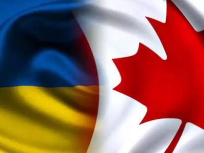 Флаги Украины и Канады. Источник - thekievtimes.ua