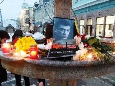Мемориал памяти Бориса Немцова. Фото: Владимир Лапкин, Каспаров.Ru