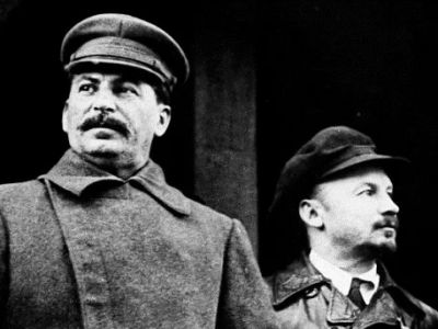 И.В.Сталин и Н.И.Бухарин, 1929. Фото: russian7.ru